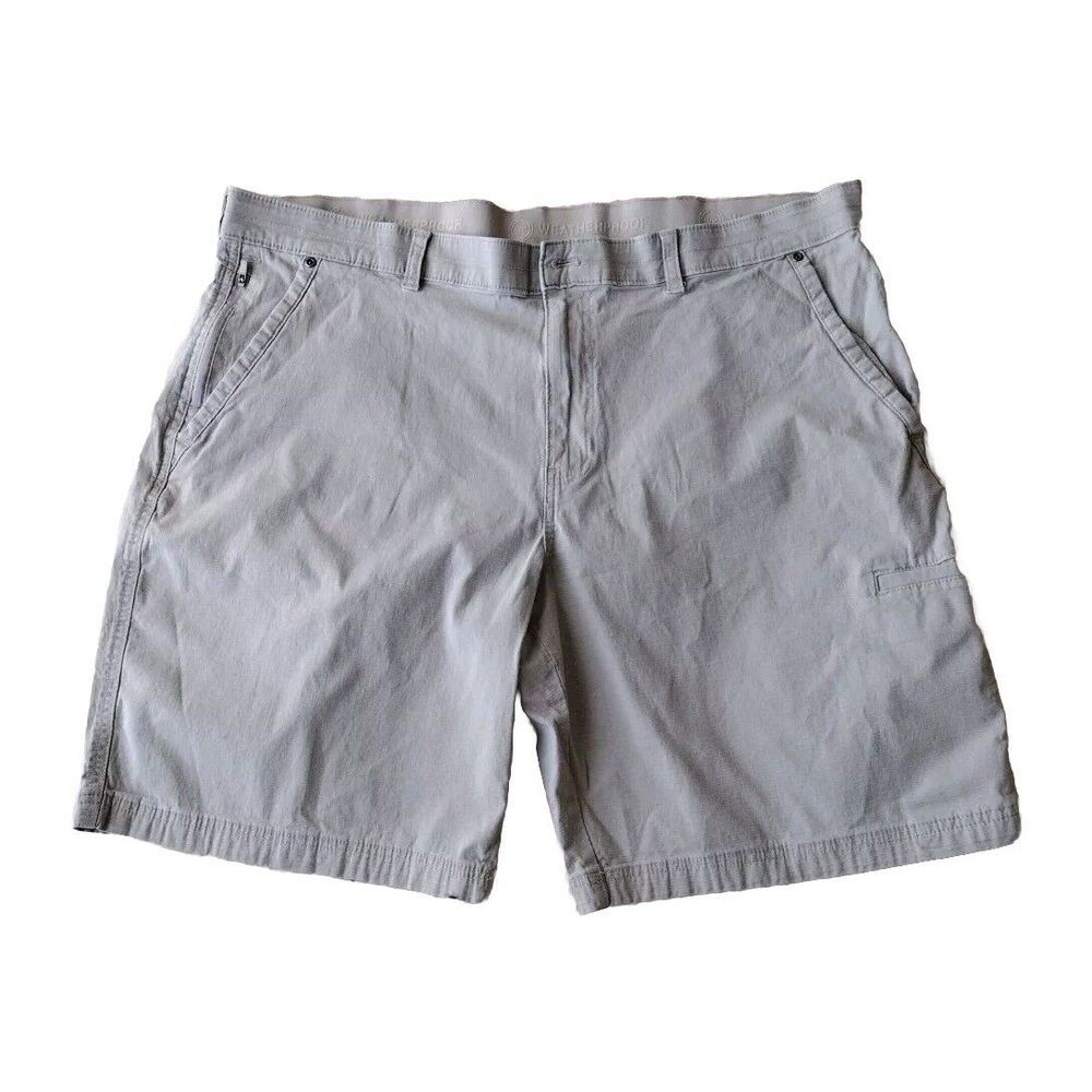WeatherProof Shorts Chino Men's Size 42 Flat Front Beige‎ Outdoors Casual